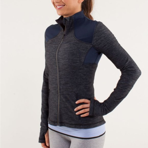 lululemon athletica Jackets & Blazers - Lululemon Forme Jacket Reversible Slub Denim